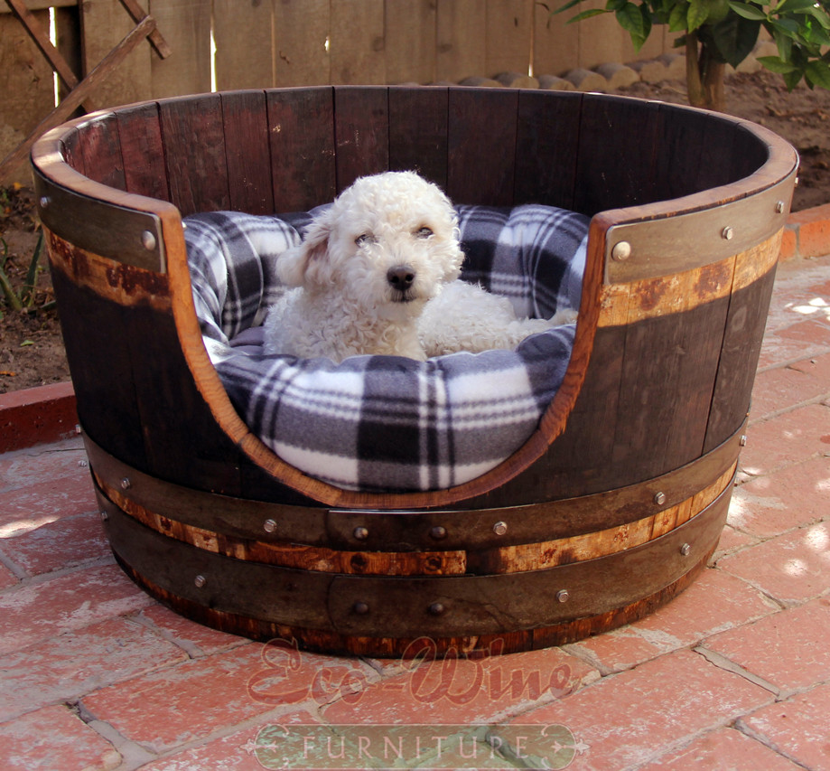 wine barrel dog bed wine barrel dog bed